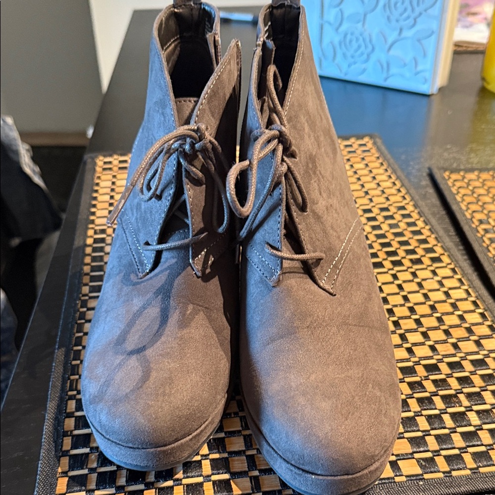 DV by Dolce Vita Taupe Ankle Booties